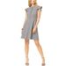 Rachel Zoe Womens Flutter Sleeve A-Line Dress