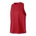 Men Loose Sports Vest Fitness Running Basketball Training Sleeveless Cemented Breathable Speed Dry Top Sports T-shirt Red S
