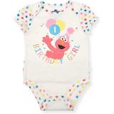 Sesame Street Baby Girl's Elmo Short Sleeve First Birthday Bodysuit Onesie