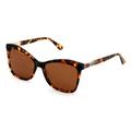 Polarized Oversized Women Premium Cateye Sunglasses - Acetate Frame - Designer Temple