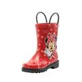 Disney Girls Minnie Mouse Rubber Rain Boots - Size 12 Little Kid