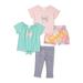 Forever Me Girls Unicorn T-Shirt, Puff Sleeve Top, Skirt and Leggings, Mix-and-Match, 4-Piece Outfit Set, Sizes 4-12