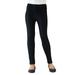 Vivian's Fashions Capri Leggings - Girls, Knit Denim (Black, Large)