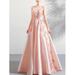 Junior Beautiful Lace Pleated Long Wedding Dress