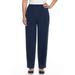 Alfred Dunner Women's Classics Corduroy Pull-On Proportioned Medium Pant - Plus Size, Navy, 20 Plus