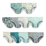 Jessica Simpson Girls Underwear Set Variety 10 Pack Kids Panties Hipster Briefs