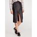 Free People Whitney Vegan Pencil Skirt, Black, Small