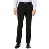 Kenneth Cole Reaction Menâ€™s Slim-Fit Stretch Gabardine Dress Pants â€“ Black, 36Ã—30