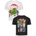 Marvel Avengers Toddler Boys 2 Pack Short Sleeve Graphic T-Shirt Black-White 3T