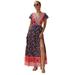 Abtel Hawaiian Beach Holiday Boho Beach Floral Maxi Dress For Women Casual Ladies Casual Wrap Summer Paisley Holiday Long Sundress Ladies Cocktail Party Evening Maxi Long Dress Beachwear Size 4-18