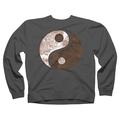 Mandala - Yang Yin Graphic Crew Neck Sweatshirt - Design By Humans -