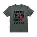 Tstars Boys Unisex Valentine's Day Shirts for Kids Love Valentine's Day Alphabet ABC I Love You Gift Idea for Boy Toddler Kids T Shirt