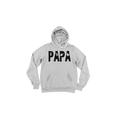 Papa Hoodie, Papa, Grandpa Hoodie, Gift For Papa, Father's Day Gift, Hunting Hoodie, Grandpa Shirt, Papa Gift, Gift For Grandpa, Hunting, Grey (Black Text), XL