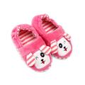 Kids Indoor Slippers, Baby Winter Boys Girls Cartoon Animal Print Home Non-Slip Cute Warming Shoes
