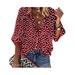 Women Button Down Shirt Floral Print Long Sleeve Top Ladies Casual Roll Up Sleeve Blouse V Neck Basic Tunic Shirts