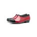 LUXUR Womens Short Rain Boots Rain Shoes Slip On Block Shoes Waterproof Sandal Size