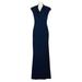 Adrianna Papell Cowl Neck Sleeveless Bodycon Solid Jersey Dress-MIDNIGHT