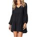 Tuscom Women Summer Tunic Dress V Neck Casual Loose Flowy Swing Shift Dresses