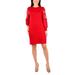 Women's Lace Knit Balloon Sleeve Sweater Dress