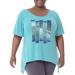 Women's Plus-Size Graphic Cold Shoulder Tee