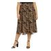 ANNE KLEIN Womens Brown Pleated A-Line Skirt Size 3X