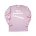 Dangling Participle White Text Long Sleeve T-Shirt