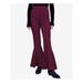 FREE PEOPLE Womens Burgundy Striped Flare Pants Size: 0