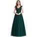 Ever-Pretty Womens Dark Green Sequin A-line Cocktail Dresses for Women 0983 US18