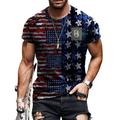 Niuer Mens American Flag Hipster T-Shirt Patriotic Vintage Shirts Independence Day 4th of July Short Sleeve Crewneck Tee Shirt