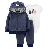 Carter's Baby Boys 3 Piece Jacket Pants Bodysuit Outfit Set