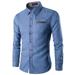 Livingsenburg Mens Luxury Casual Slim Fit Long Sleeve Casual Dress Shirts Tops