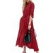 ZANZEA Women Turn-down Collar Long Sleeve Shirt Dress Casual Summer Midi Dress