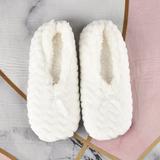 LUXUR 1/2Pair Women Ballerina Warm Soft Plush Slipper Sock Winter House Slippers