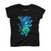 Geometric Triangles Outer Space Galaxy Girls Graphic Tee - Design By Humans