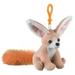 Fennec Fox Plush Backpack Clip Toy Keychain 5.5" Stuffed Fennec Fox, Kids Stuffed Animals