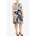Lauren Ralph Lauren Women's Plus Size Floral A-Line Dress