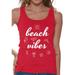 Awkward Styles Beach Vibes Tank Top for Women Beach Tank Summer Workout Clothes Women's Beach Sleeveless Shirt Vacation Shirts for Women Beach Party Gifts for Her Cute Gifts for Summer Vacay Tank Top