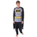 DC Comics Men's Batman Costume Raglan Shirt And Pants Pajama Set with Cape