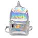 TOYFUNNY Backpack Women Fashion Leather Large Capacity Holographic School Bookbag