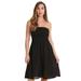 Riviera Sun Strapless Tube Short Dress / Summer Dresses (2X, Black)