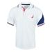 Nautica Navtech Moisture Wicking Colorblock Solid Polo White LG