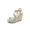 Lacyhop Women Summer Sandals Fashion Wedge High Heel Holiday Casual Peep Toe Shoes Size