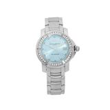 Baume et Mercier Capeland S Steel Diamond Blue Dial Quartz Ladies Watch 65435 Pre-Owned