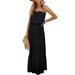 UKAP Solid Color Dress for Women Summer Beach Boho Maxi Dress Sexy Off Shoulder Tube Dress Ladies Summer Dress