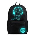 Men Women Backpack School Bag Luminous +Anti-theft Lock+USB Charger Bags