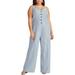 Rachel Rachel Roy Womens Plus Zarita Wide Leg Striped Jumpsuit