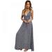 Womens Summer Boho Maxi Long Dress Evening Party Beach Bandage Dresses Vestidos Woman Sundress Floral Halter Dress