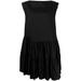 MM6 Ladies Black Asymmetric Ruffle Dress