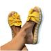 Mchoice Womens Shoes, Bowknot, Beach, Slippers, Platform, Slope Heel, Large, Summer Slippers Platform Heels Plus Size Shoes