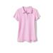 Lands' End 4-16 Girls School Uniform Short Sleeve Mesh Polo Shirt